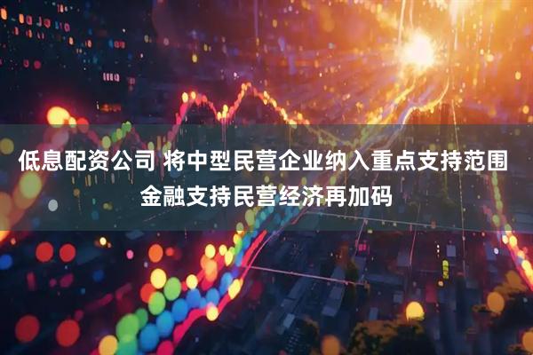 低息配资公司 将中型民营企业纳入重点支持范围 金融支持民营经济再加码